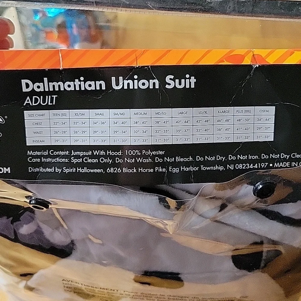 SPIRIT Adult Dalmatian Suit Costume - Picture 5 of 6